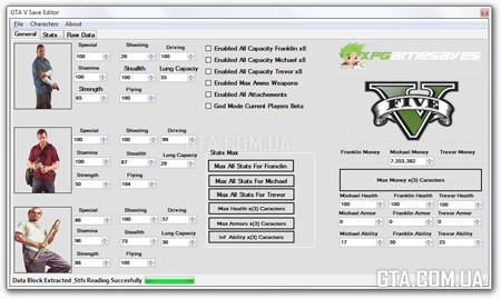 GTA V Save Editor v8.0.0.0.0 (Xbox 360)